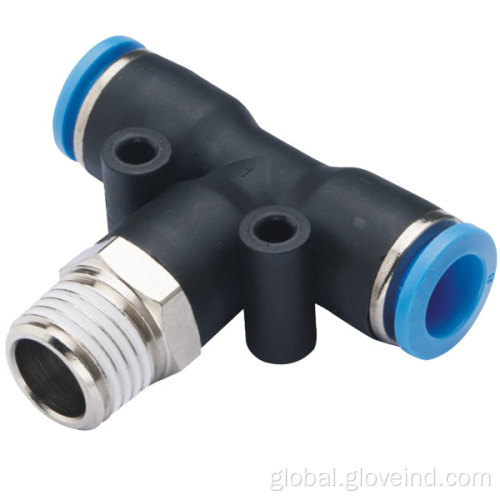 Pneumatic Connector PB flexible three way pipe pneumatic fittings connector Factory